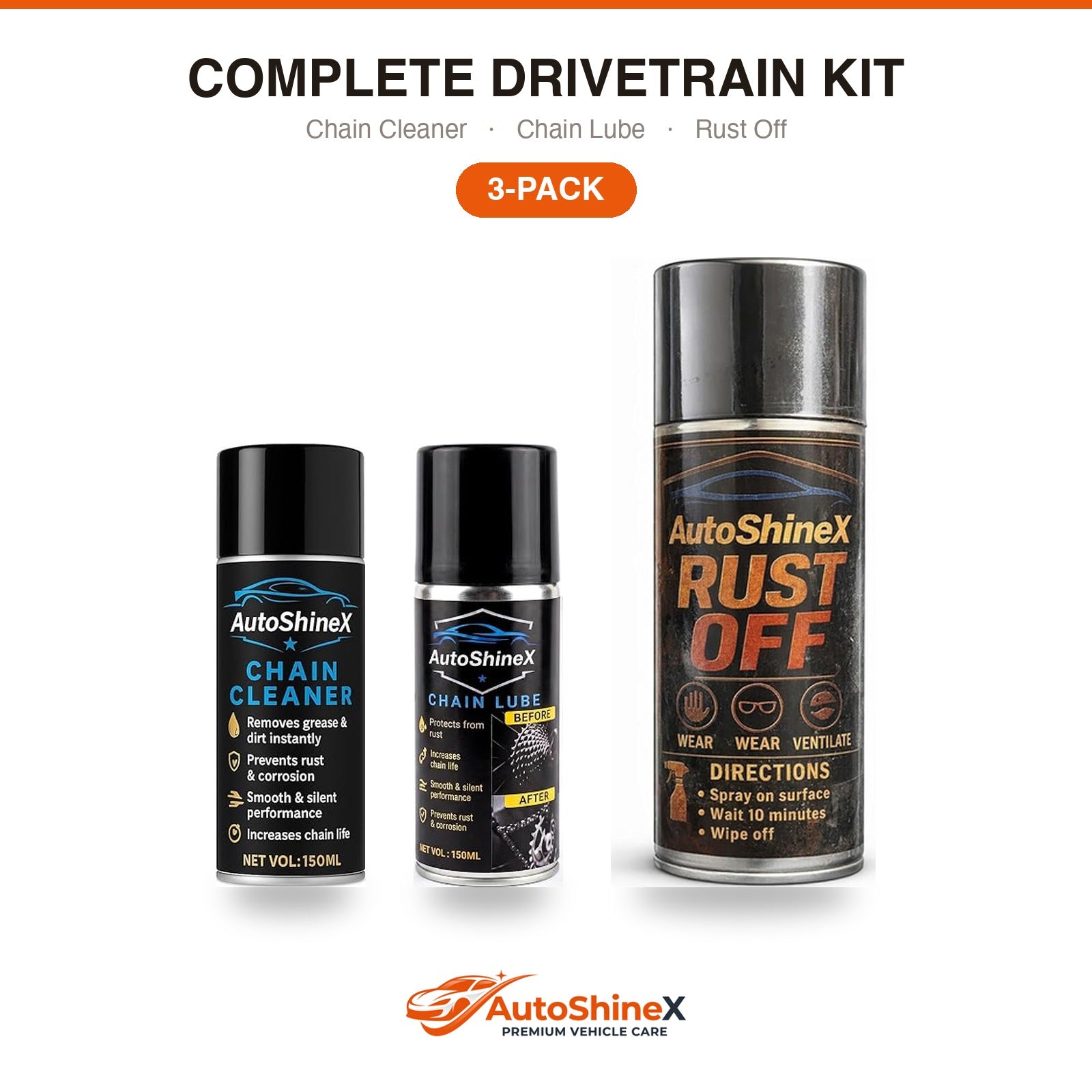 AutoShineX Complete Drivetrain Kit — 3 products