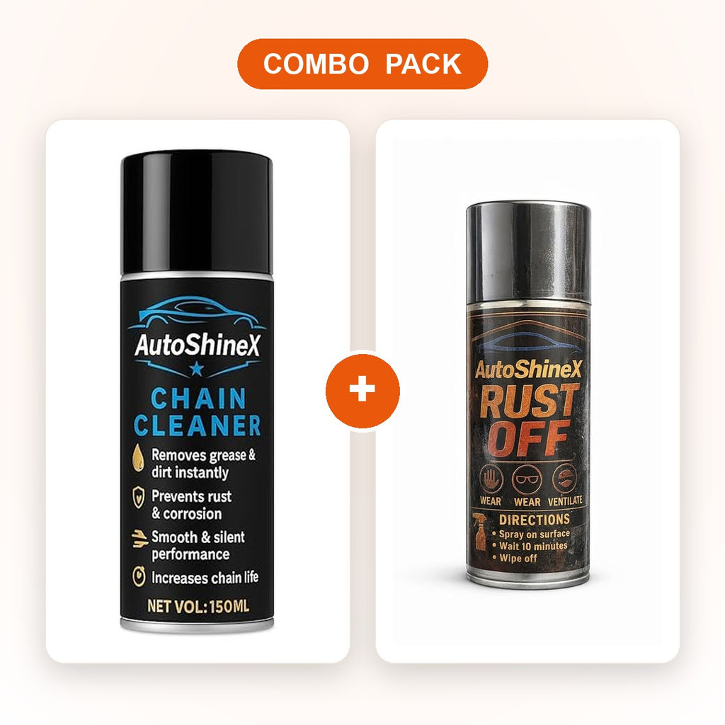 AutoShineX Chain Cleaner + Rust Off Combo