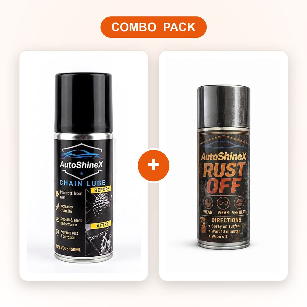 AutoShineX Chain Lube + Rust Off Combo