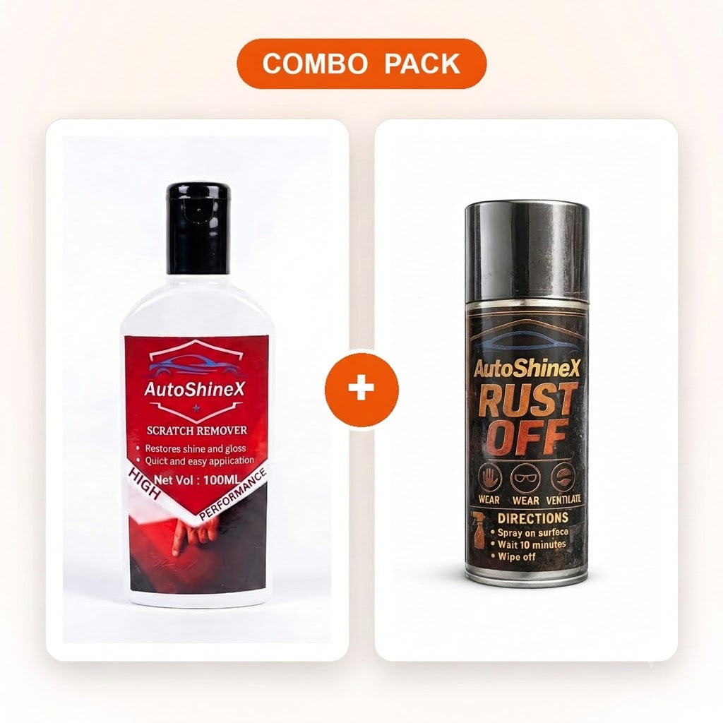 AutoShineX Scratch Remover + Rust Off Combo