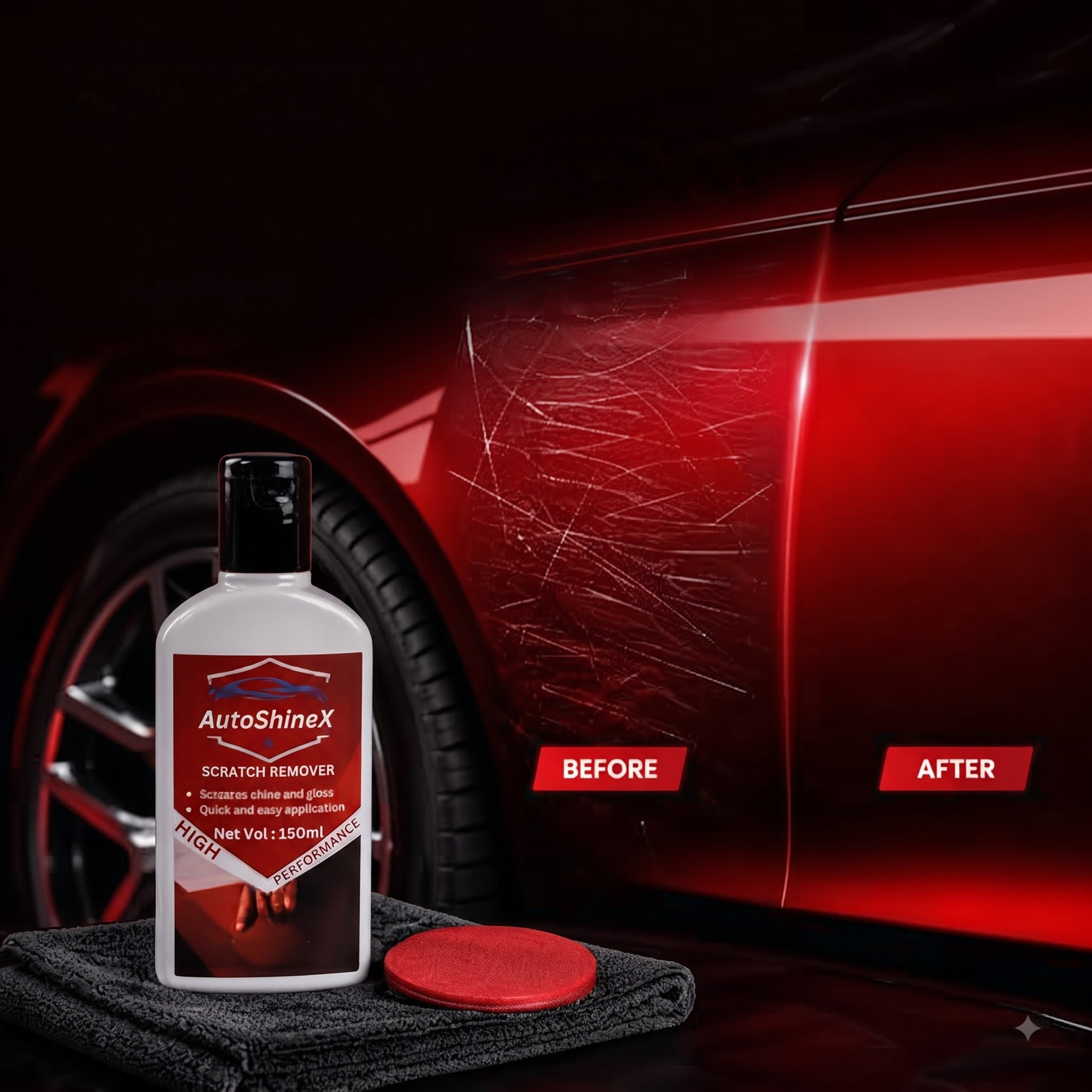 AutoShineX Scratch Remover + Chain Lube Combo